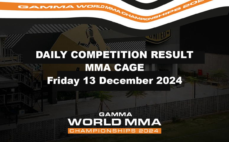 Daily Competition Result MMA Cage Friday 13 December 2024