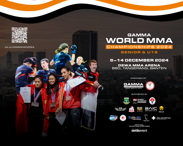 Tiket GAMMA World MMA Championships 2024 Mulai Dijual, Saksikan Pertarungan Terbaik di Dewa MMA Arena!