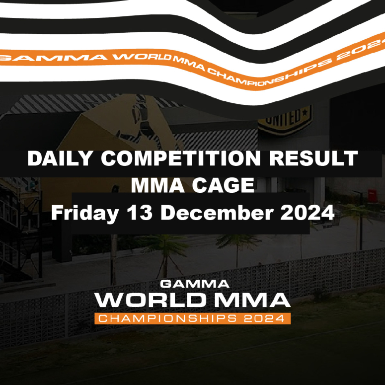 Daily Competition Result MMA Cage Friday 13 December 2024